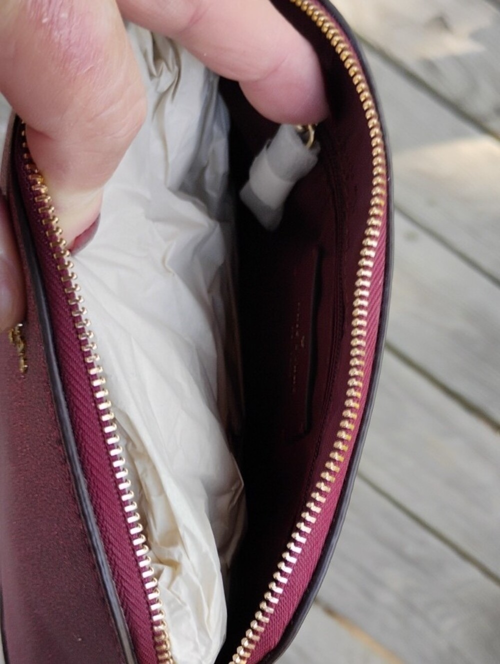 kate spade NWT $249 Deep Berry Glittery Fabric Tinsel Dome Crossbody Bag - Picture 10 of 11